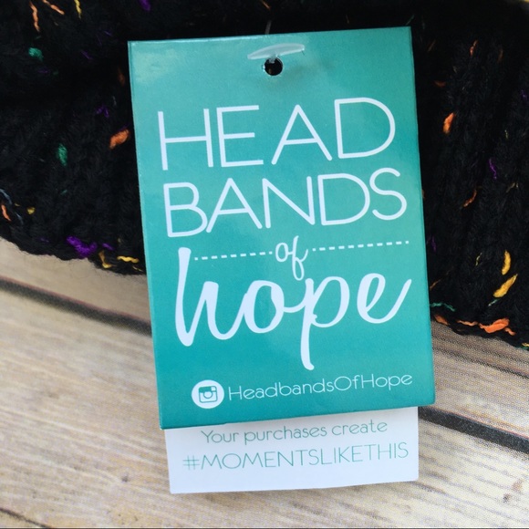 Headbands Of Hope Accessories Black Confetti Beanie From Headbands